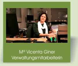 Mª Vicenta Ginera. Sekretärin